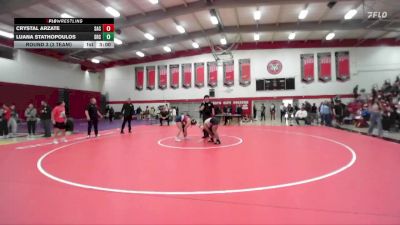 138 lbs Round 3 (3 Team) - Luana Stathopoulos, Santa Rosa College vs Crystal Arzate, Santa Ana College