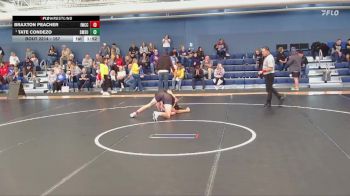 157 lbs Cons. Round 3 - Tate Condezo, Southwest Minnesota State vs Braxton Peacher, Iowa Western Community College