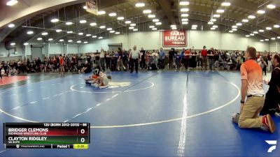 86 lbs Cons. Round 2 - Clayton Ridgley, VA Elite vs Bridger Clemons, Richmond Wrestling Club