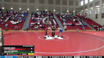 132 lbs 1st Place Match - Tucker Winn, Hewitt-Trussville vs William Brooks, Vestavia Hills HS