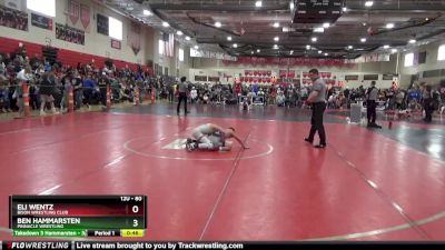 80 lbs Cons. Round 2 - Eli Wentz, Bison Wrestling Club vs Ben Hammarsten, Pinnacle Wrestling