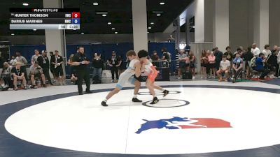 72 kg Cons. Rd Of 32 - Hunter Thomson, Roughneck Wrestling Club vs Darius Marines, Michigan Wrestling Club