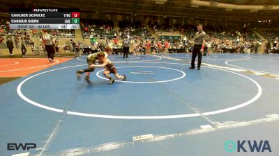 60 lbs Consi Of 8 #2 - Caulder Schultz, Team Tulsa Wrestling Club vs Cassius Siers, Lake Legends Wrestling Club