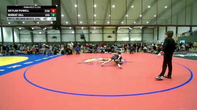 Girls Grades 3rd-5th FK - 94-99.6 Champ. Round 3 - Nimrat Gill, Canada vs Skylar Powell, CNWC Concede Nothing Wrestling Club