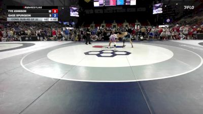 126 lbs Cons. Sub-rd Of 32 - Tye Johnson, NC vs Gage Spurgeon, IA