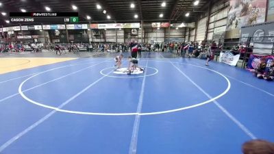 75 lbs Quarterfinal - Dracen Pollock, Eastside United vs Cason Zens, Lennox Youth Wrestling