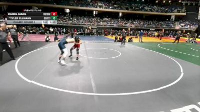 5A 138 lbs Champ. Round 1 - Tyler Ellmann, Corpus Christi Veterans Memorial vs Daniel Giang, Beaumont West Brook