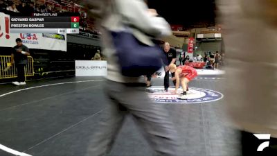 Junior Boys - 113 lbs Cons. Round 5 - Gibran Silva, Ukiah High School Wrestling vs Landen Squires, Sunnyvale Wrestling Club