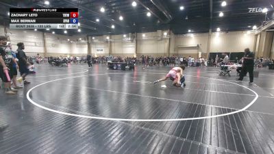 120 lbs Consi Of 4 - Zachary Leto, Tampa Bay Tigers Wrestling vs Max Berman, Spartan RTC @LHP