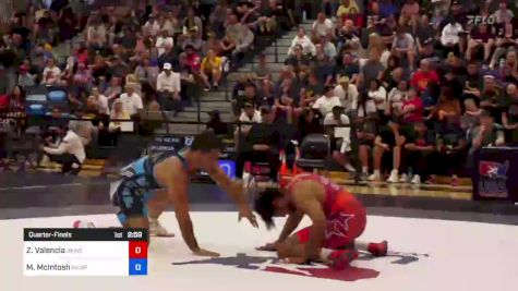 92 kg Quarterfinal - Zahid Valencia, Sunkist Kids Wrestling Club vs Morgan McIntosh, Army (WCAP)