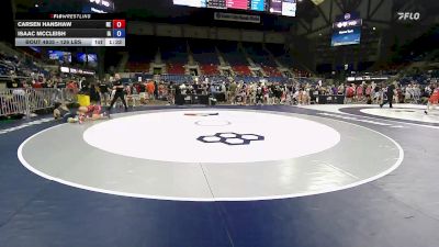 126 lbs Cons. Rd Of 64 - Carsen Hanshaw, NE vs Isaac McCleish, IA