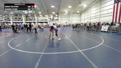 118 lbs Round Of 16 - Gussy Sclafani, Lowell vs Dominic Kyser, Maine Hammahs