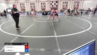 138 lbs Semifinal - Elijah Brosius, Pa vs Jacob Hanlon, Ny