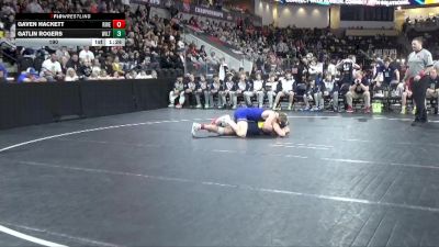 190 lbs Quarterfinal - Gatlin Rogers, Wilton vs Gaven Hackett, Riverside, Oakland