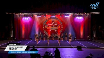 Champion Cheer - Sparks [2025 L1 Junior - Novice - Restrictions Day 1] 2025 The American Legacy Fort Worth Nationals