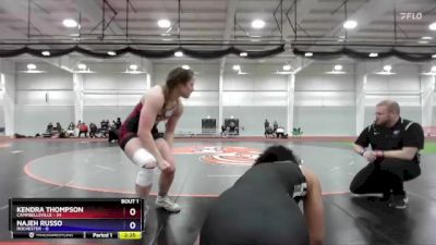 155 lbs Finals (2 Team) - Kendra Thompson, Campbellsville vs Najeh Russo, Rochester