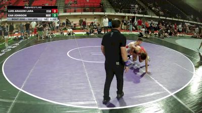 144 lbs Cons. Quarters - Luis Aragon Lara, Utah vs Ean Johnson, Montana