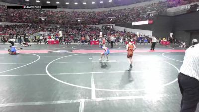 90 lbs Champ. Round 2 - Brooks Buschor, Lancaster Wrestling Club vs Brayden Wagner, Poynette Panther Youth Wrestling