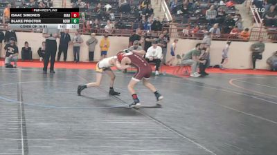 70_B lbs Consi Of 16 #1 - Isaac Simonds, Bradford vs Blake Proctor, Norwin
