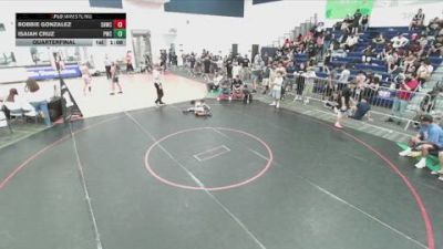 106 lbs Quarterfinal - Robbie Gonzalez, Savage House Wrestling Club vs Isaiah Cruz, Pounders Wrestling Club