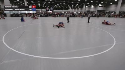 130 lbs Cons. Rd Of 32 - Yurianna Lippinghoff, Texas vs Jordan Heibult, Eaglecrest Wrestling Club