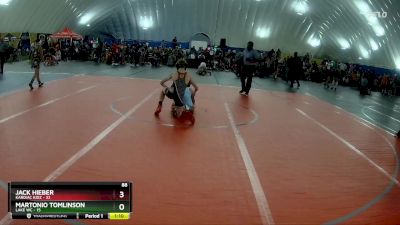 88 lbs Round 1 (6 Team) - Jack Hieber, Kardiac Kidz vs Martonio Tomlinson, Lake WC