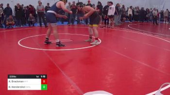 220 lbs Semifinal - Alex Brackman, Pittsburgh vs Brooks Hendershol, Curwensville