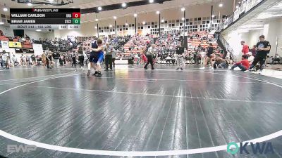 155 lbs Quarterfinal - William Carlson, Unattached vs Briar James, Sallisaw Takedown Club 2
