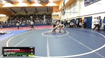 126 lbs Round 1 - Connor Peterson, Page vs Nathan Billy, Tuba City