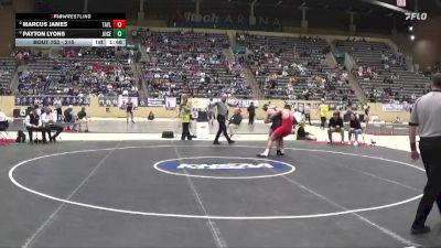 215 lbs Semifinal - Payton Lyons, Johnson Central vs Marcus James, Taylor County