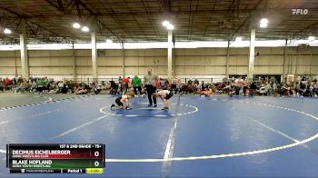 75+ Round 2 - Blake Hofland, Lions Youth Wrestling vs Decimus Eichelberger, Hawk Wrestling Club