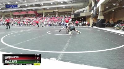 120 lbs Quarterfinal - Kaicen Akpan, WTC vs Grant Davis, Honey Badger