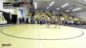 130 lbs Rr Rnd 3 - Milla Andrews, Fayetteville Girls HS vs Lillian Kirkland, Glenpool Girls HS