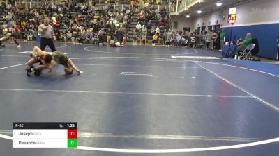 121 lbs R-32 - Leo Joseph, Greater Latrobe vs Luke Desantis, Penn Trafford