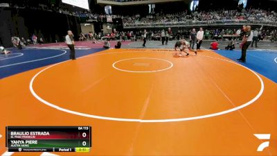 6A 113 lbs Cons. Round 1 - Braulio Estrada, El Paso Franklin vs Yahya Piere, Austin Akins