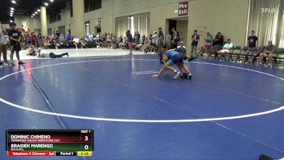 126 lbs Cons. Round 4 - Braiden Marengo, B.R.A.W.L vs Dominic Chimeno, Tennessee Valley Wrestling Clu