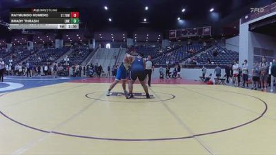 285 lbs Champ. Round 1 - Raymundo Romero, St. Thomas University vs Brady Thrash, Lindsey Wilson (Ky.)