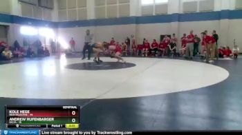 150 lbs Semis (4 Team) - Kole Hege, New Palestine vs Andrew Rufenbarger, Delta