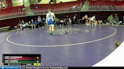 155 lbs Round 5 (8 Team) - Zoey Barber, Omaha Westside Girls vs Abby Moorehead, Lincoln East Girls