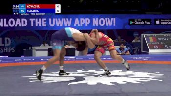57 kg Qualif. - Razvan Marian Kovacs, Romania vs Ravi Kumar, India