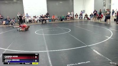 106 lbs Placement Matches (8 Team) - Camden Hook, Indiana vs Joshua Brooks, Texas