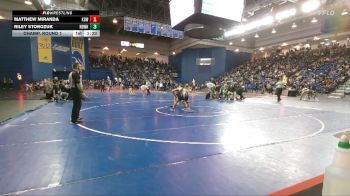 157 lbs Champ. Round 1 - Matthew Miranda, Kingsway vs Riley Storozuk, Notre Dame West Haven