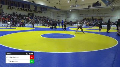 109 lbs Consi Of 8 #1 - Xavier Garcia, Clovis West vs Lincoln Valdez, Pomona (CO)