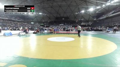 Girls 3A 125 lbs Champ. Round 1 - Liliana Frank, Edmonds-Woodway (Girls) vs Aleyiah Wakan, Mt. Spokane (Girls)