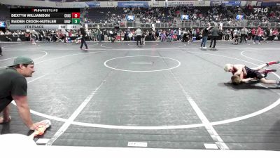 64 lbs 7th Place - Dextyn Williamson, Chase County vs Raiden Crook-Hutsler, Unaffiliated