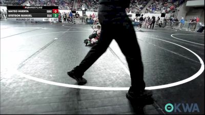 49 lbs Round Of 16 - Mateo Huerta, Duncan Demon Wrestling vs Stetson Manuel, Blackwell Wrestling Club