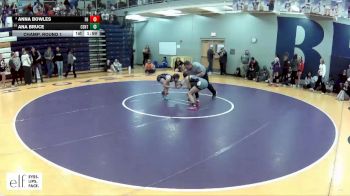 125 lbs. Champ. Round 1 - Ana Bruce, Centralia vs Anna Bowles, Francis Howell