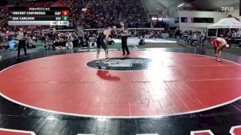 6A 120 lbs Champ. Round 1 - Zak Carlson, Rigby vs Vincent Contreras, Nampa