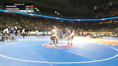 138 Class 1 lbs Quarterfinal - Lucas Drury, Valle Catholic vs Kameron Perry, Brookfield