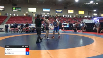 130 kg 5th Place - Gavin Nye, CSU Pueblo Wrestling RTC vs Owen Miller, Olivet Wrestling Club